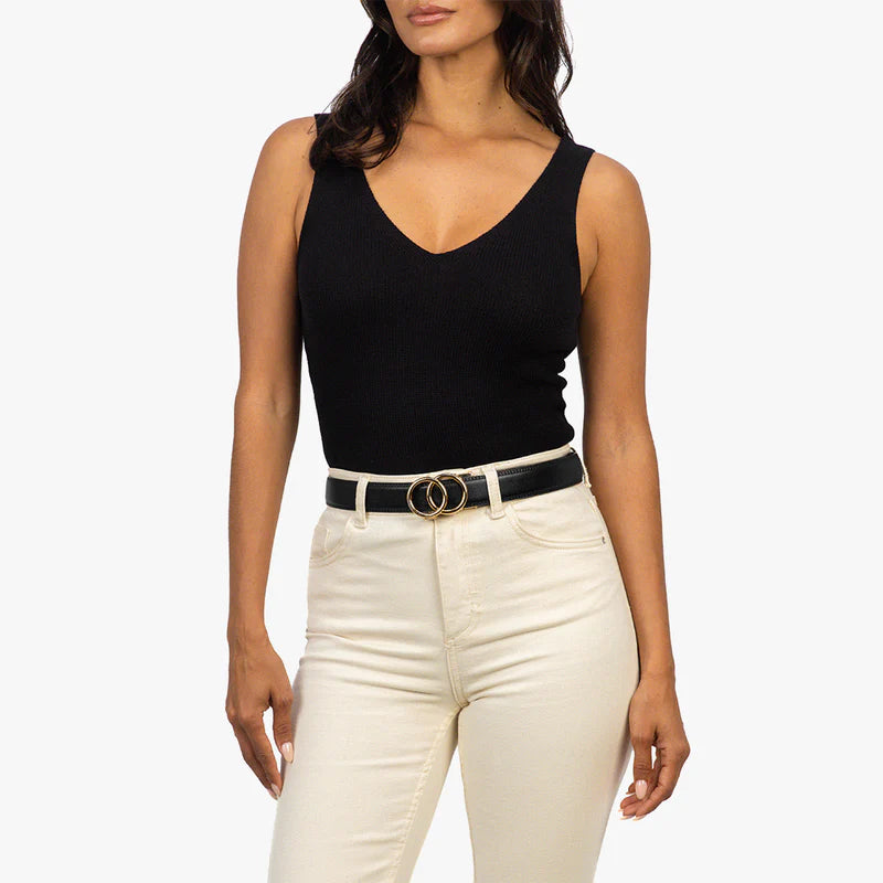 Negro/Hebilla Dorada